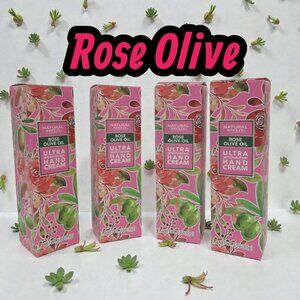 4X Rose Olive Natural Breeze Ultra Moisturizing Hand Cream 3 Oz Lot of 4